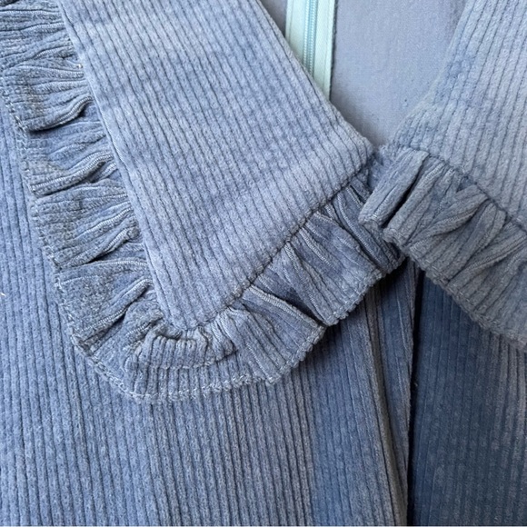 Johanna Sands the label Blue Corduroy Lucia Dress Uk 12 US 8 - Picture 8 of 9